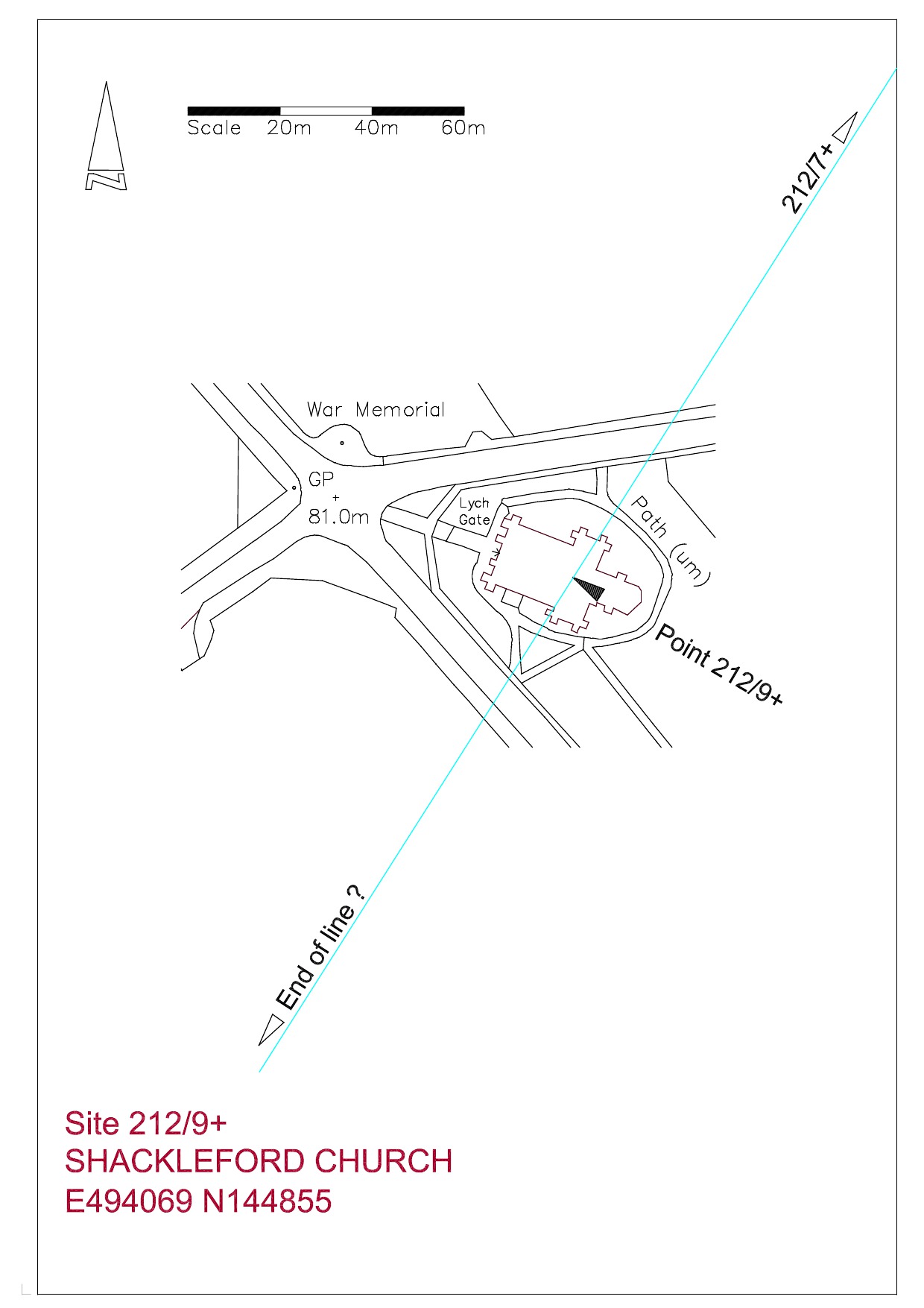 Site plan Shackleford Church