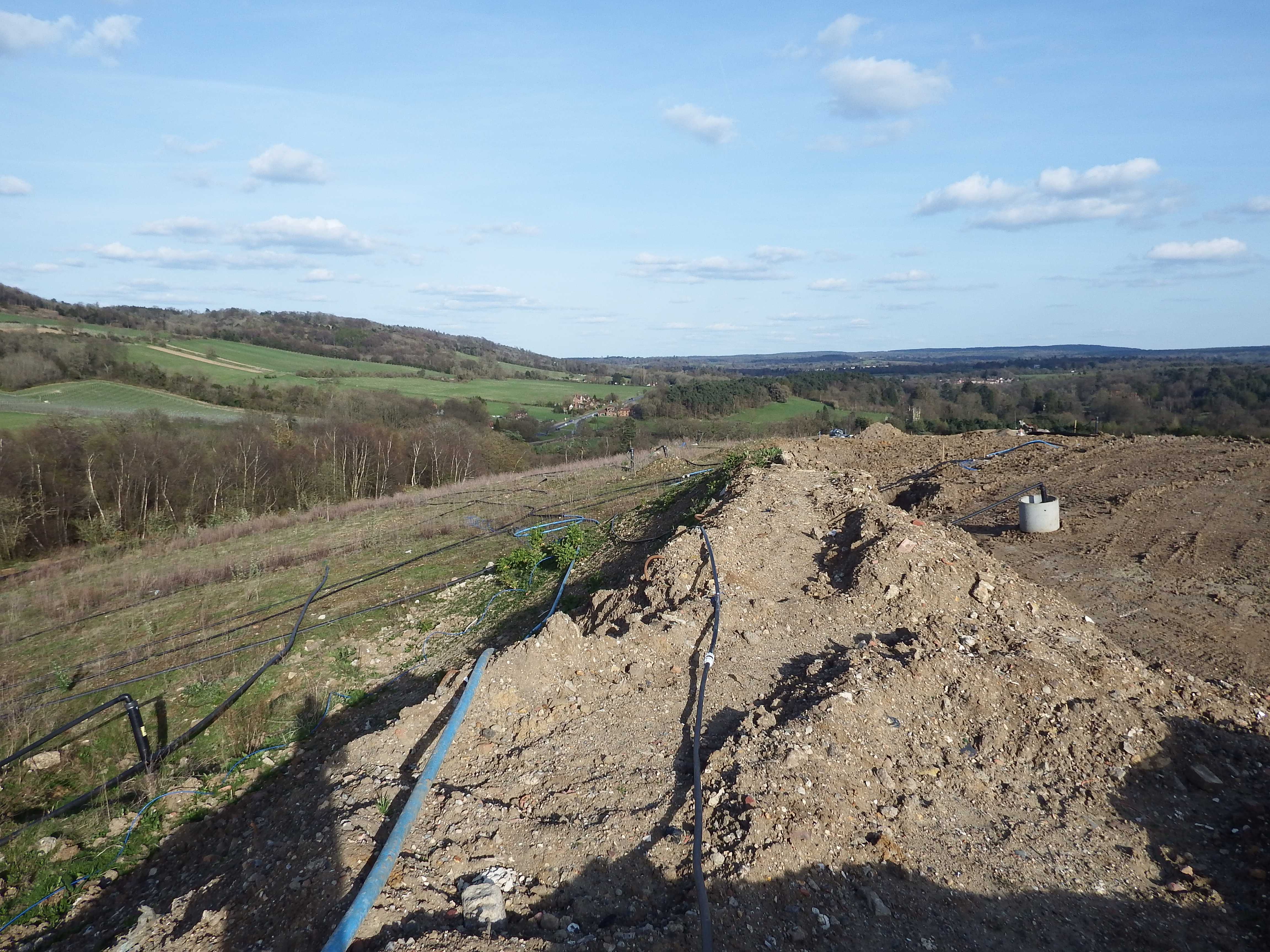 Top of Albury Landfill in the area of the mound